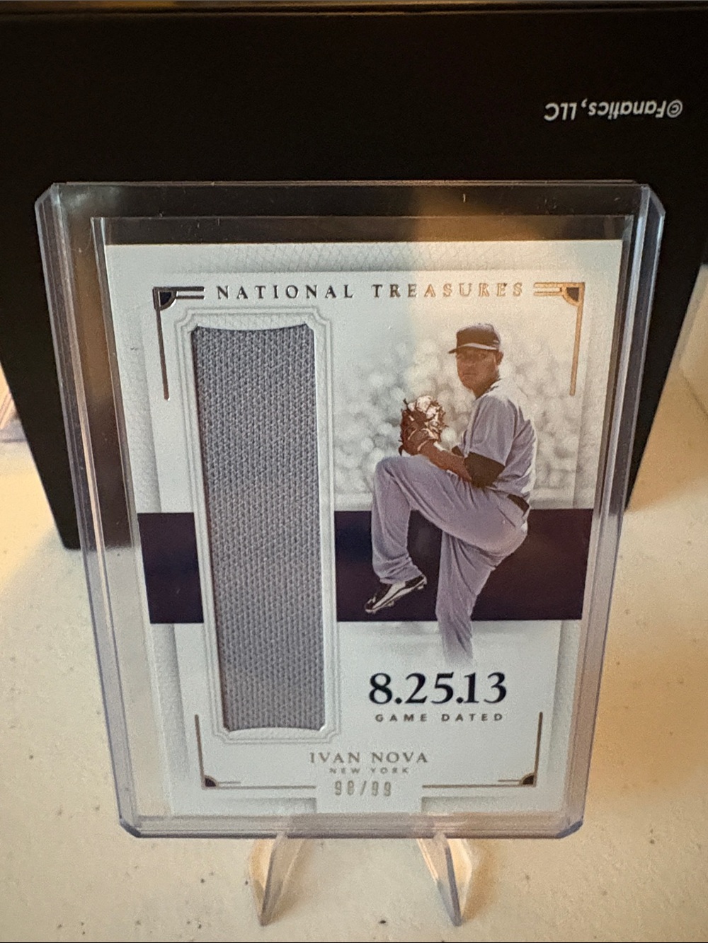 Panini National Treasures Ivan Nova Game worn patch Baseball Card - 98/99